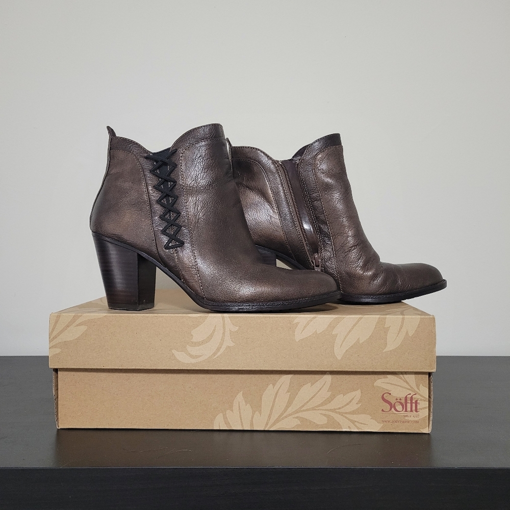 Sofft Brown Ankle Boots Size 11